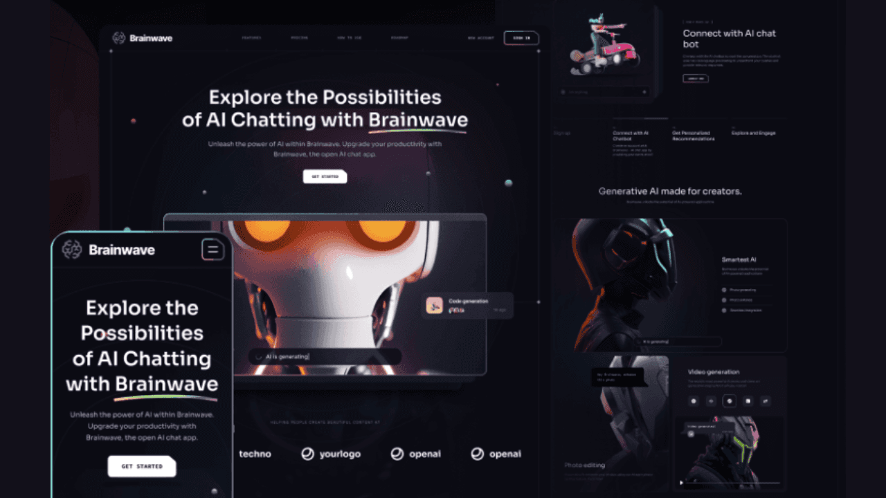 AI SaaS Landing Page
